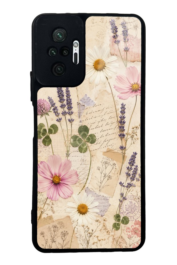Xiaomi Redmi Note 10 Pro Glossy Phone Case with Wildflower Letters Design