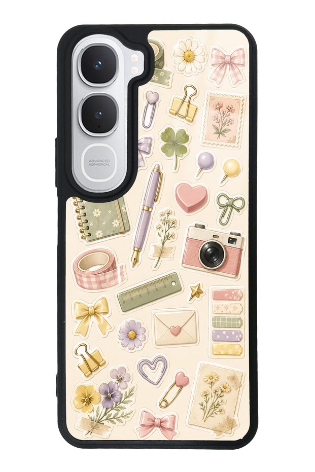 Vivo Y31 Floral Study Notes Design Glossy Phone Case