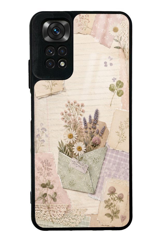 Xiaomi Redmi Note 11S Glossy Phone Case with Wildflower Diary Design