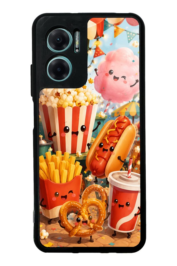 Xiaomi Redmi Note 11E Fun Food Party Design Glossy Phone Case