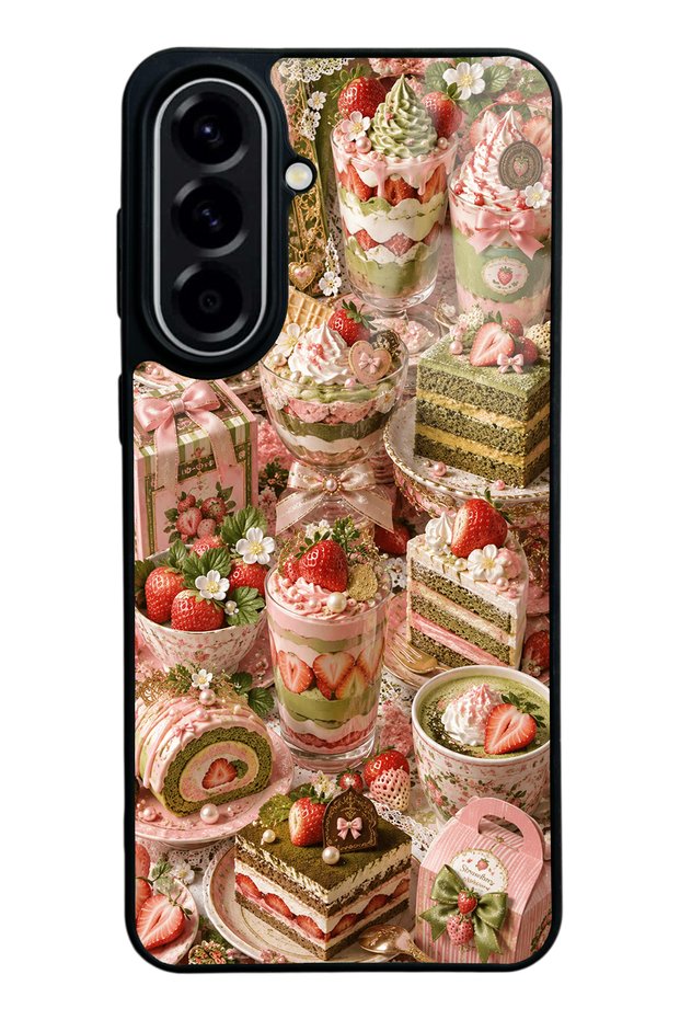 حافظة هاتف سامسونج A57 بتصميم Sweet Matcha Bakery لامعة