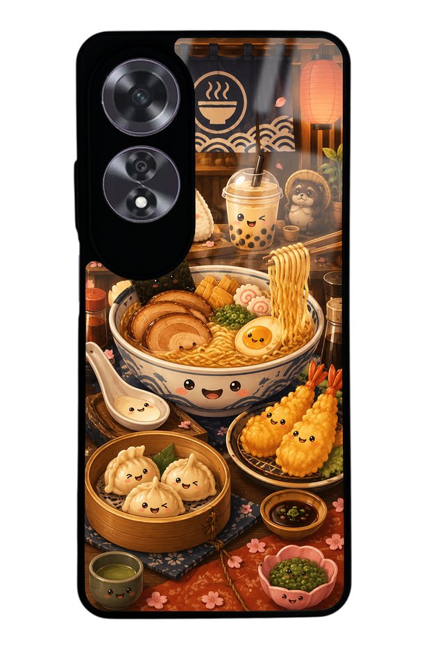 Oppo A60 Ramen Bento Club Design Glossy Phone Case
