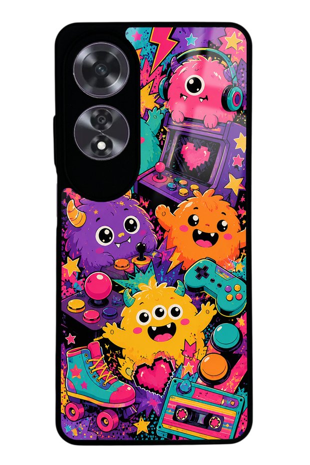 Oppo A60 Monster Game Club Design Glossy Phone Case