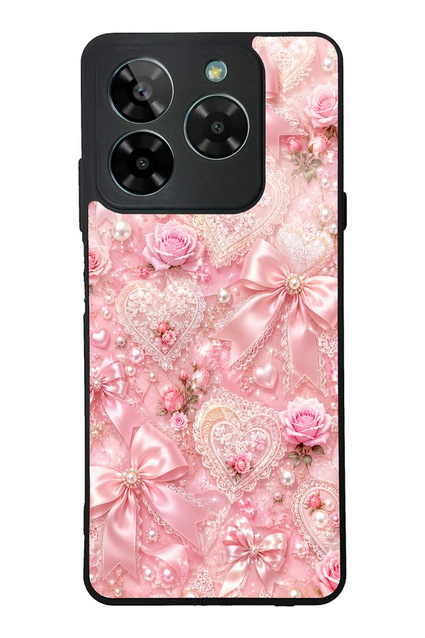 Gm Era 50 Pink Lace Romance Design Glossy Phone Case