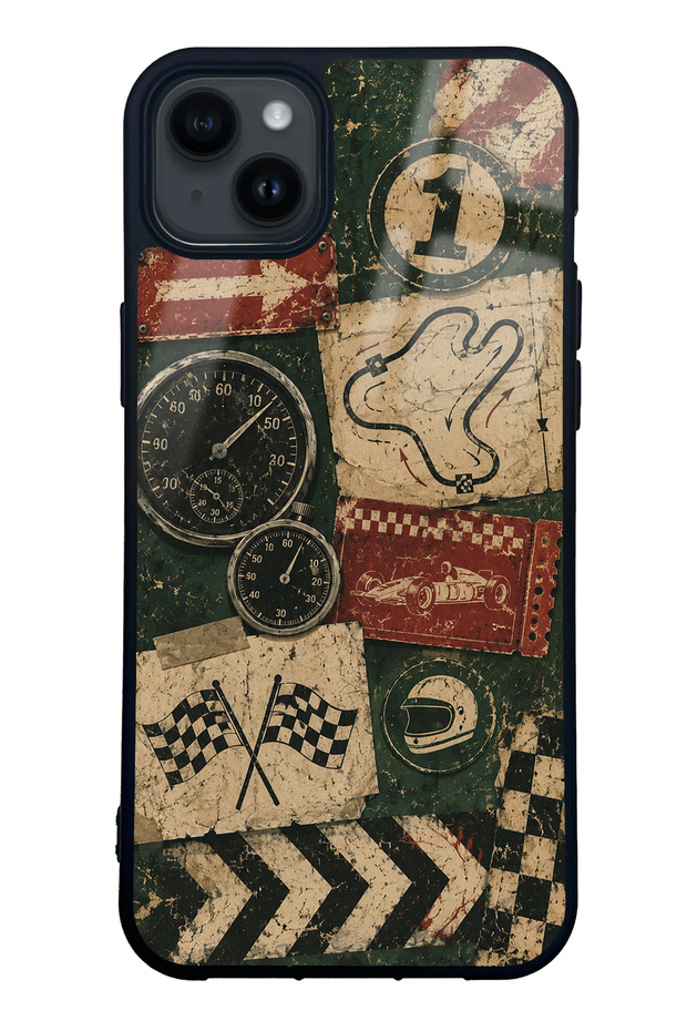 iPhone 14 Plus Heritage Track Club Design Glossy Phone Case