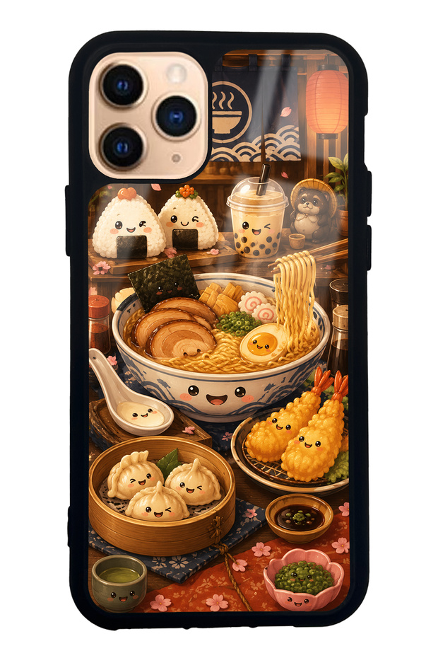 iPhone 11 Pro Ramen Bento Club Design Glossy Phone Case