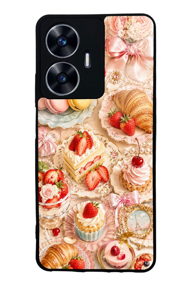 Realme C55 Paris Sweet Berry Design Glossy Phone Case