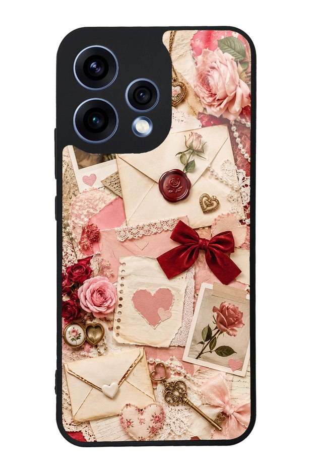 Oppo Reno 15 Love Letter Garden Design Glossy Phone Case
