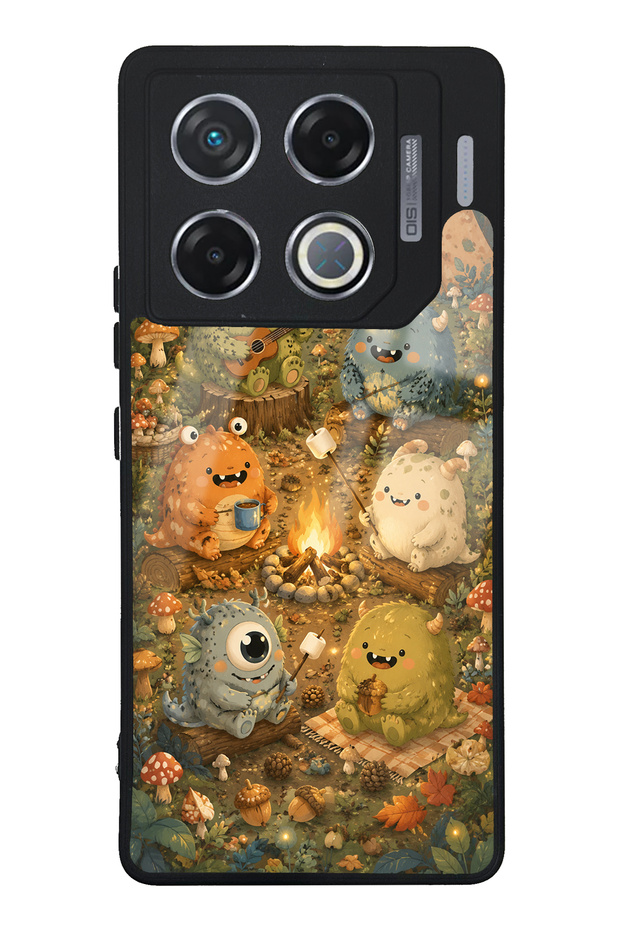 Infinix Gt 20 Pro Forest Friends Camp Design Glossy Phone Case