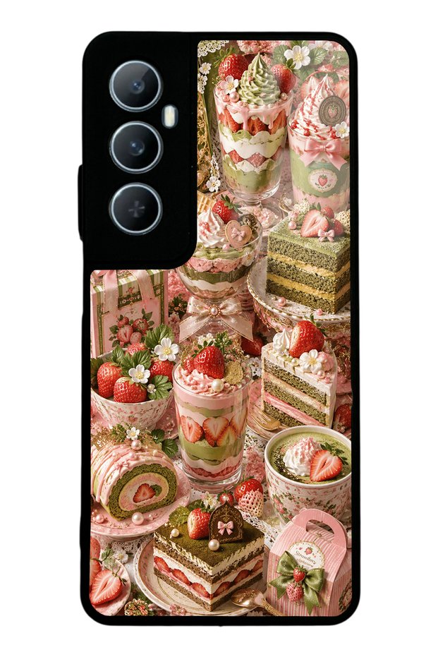 Realme C65 Sweet Matcha Bakery Design Glossy Phone Case