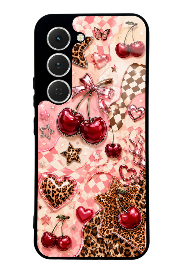 Tecno Spark 40 Pro Cherry Rebel Pop Design Glossy Phone Case