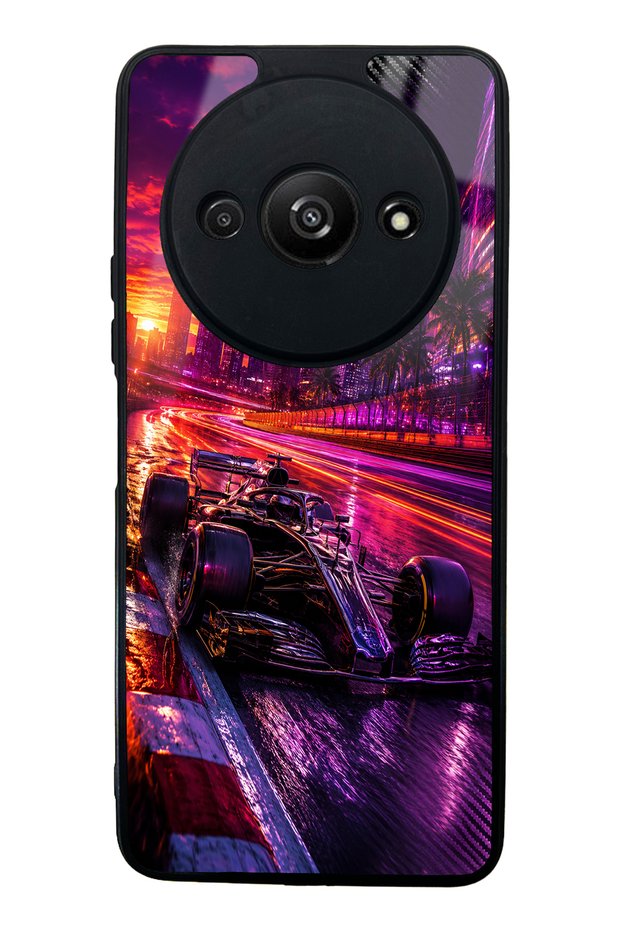 Xiaomi Redmi A3 Purple Apex Design Glossy Phone Case