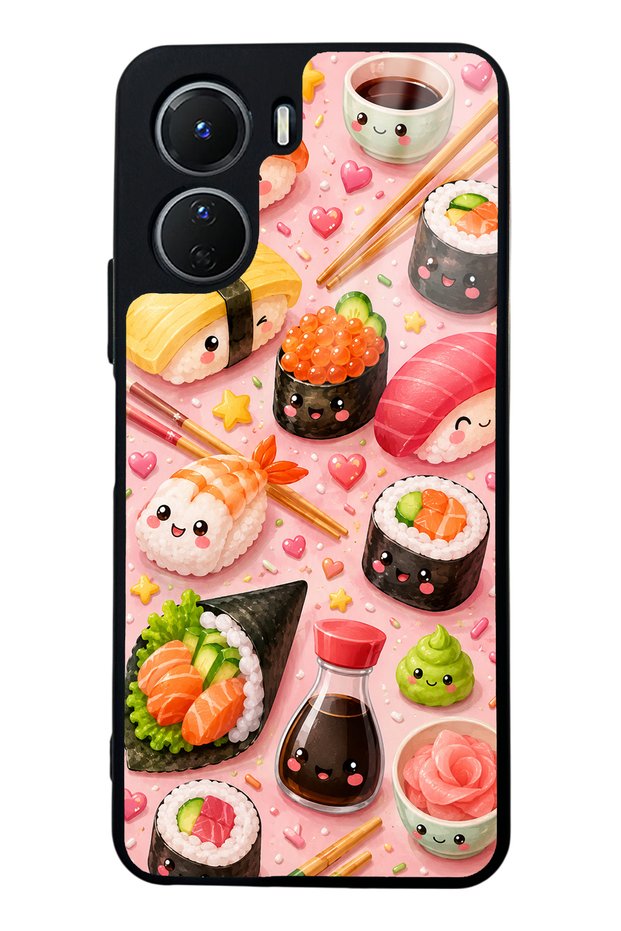 Vivo Y16 Sushi Love Club Design Glossy Phone Case