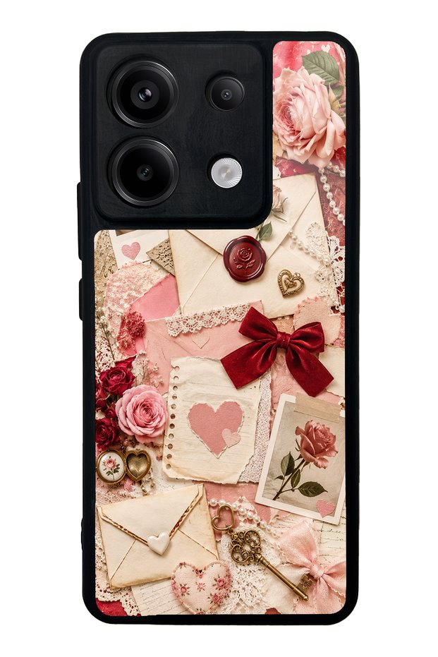 Xiaomi Redmi Note 13 Pro 5g Love Letter Garden Design Glossy Phone Case