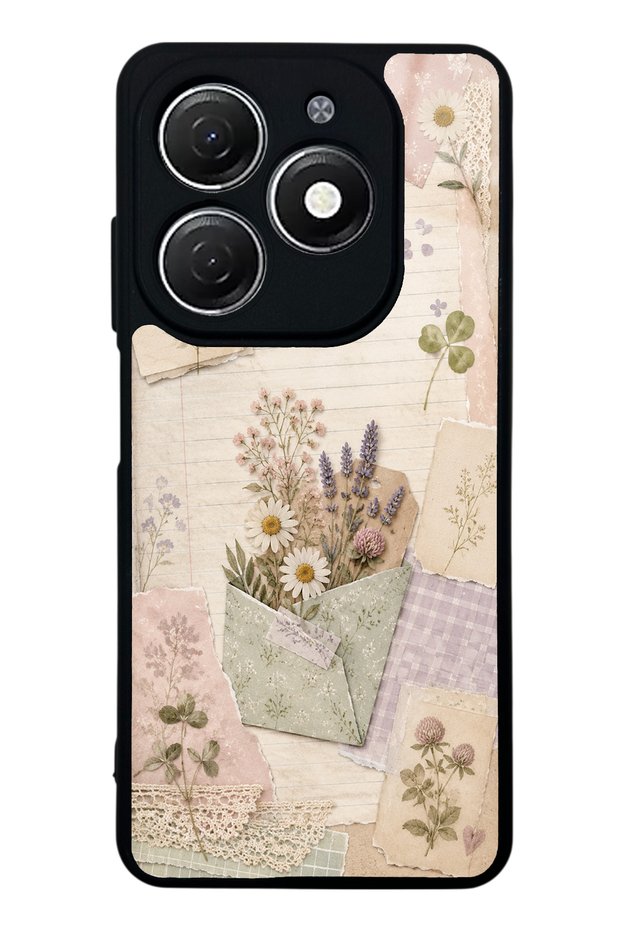 Tecno Spark 20 Wildflower Diary Design Glossy Phone Case