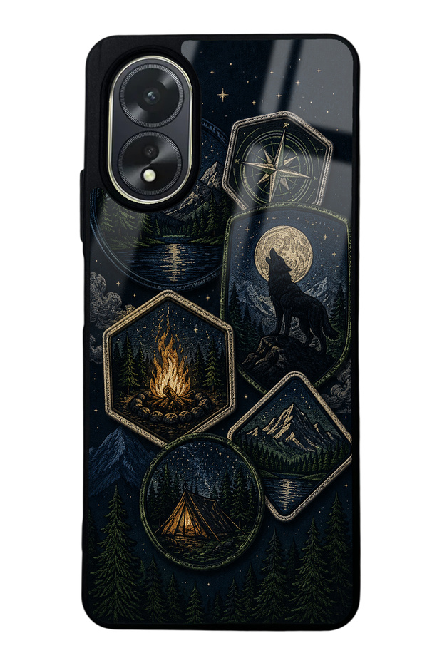 Oppo A38 Moonlit Trails Design Glossy Phone Case