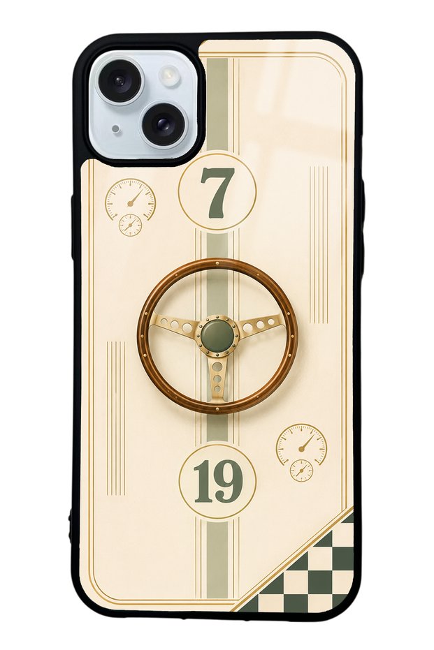 iPhone 15 Plus Classic Racer 7 Design Glossy Phone Case