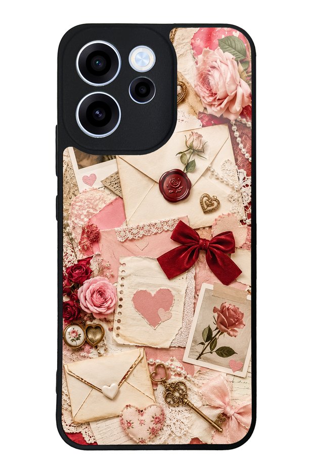 Oppo Reno 15F Love Letter Garden Design Glossy Phone Case