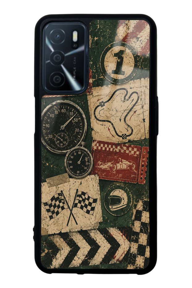 Oppo A16 Heritage Track Club Design Glossy Phone Case