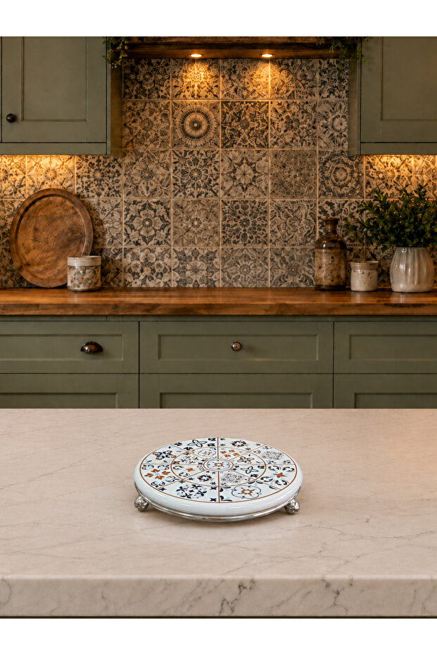 Nihale - Ceramic Nihale Ceramic Pattern Silver - Feray Home