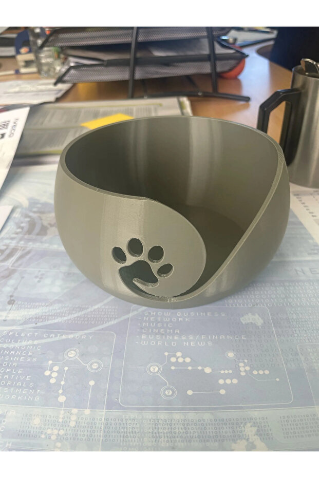 Dog Paw Yarn Bowl Wool Yarn Holder Knitting Yarn Organizer Handcraft Yarn Container