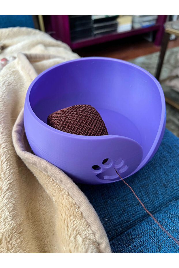 Dog Paw Yarn Bowl Wool Yarn Holder Knitting Yarn Organizer Handcraft Yarn Container