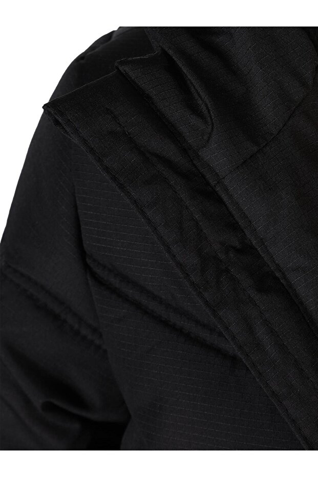 Verev Stitched Coat for 10-13 Years Old - Black