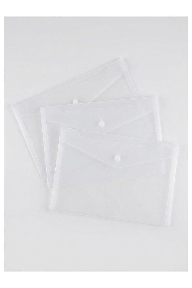 Abka A-3 Snap File Transparent 3-Piece Set