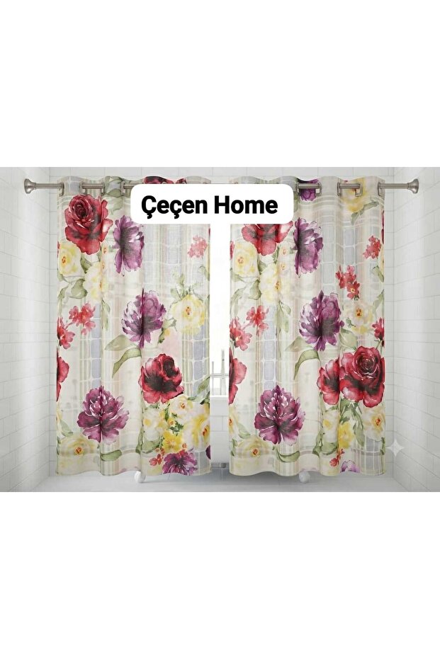 Bathroom Curtain Polyester Water-Repellent Fabric C-Ring Shower Curtain Domestic Production Bathroom Tub Curtains