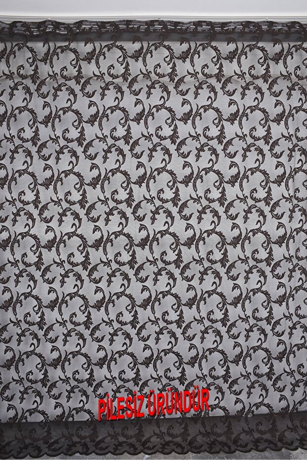 Sultan 1 Model Aci Brown Color Plain Single Wing Background Curtain 300*260 cm