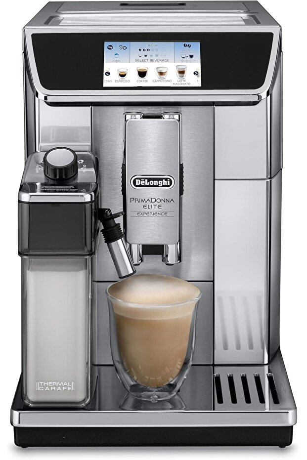 ECAM 650.75.Ms Ground Espresso Coffee Machine, Stainless Steel, Silver