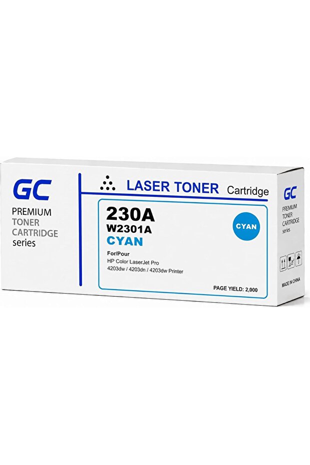 230A Compatible Toner Cartridge (W2301A) for HP Color LaserJet Pro 4203dn, Pro 4203dw, Pro MFP 4303fdn, Pro MFP 4303fdw, Pro MFP 4303dw Series – Cyan
