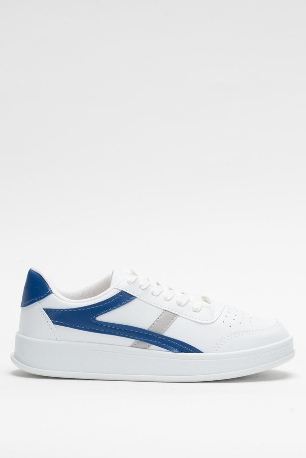Unisex Sneaker Shoes White - Saks