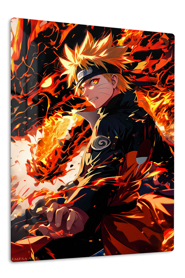 Naruto Uzumaki Anime Metal Wall Art