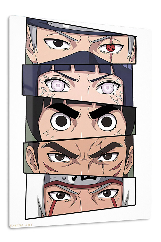 Naruto Characters Anime Metal Wall Art