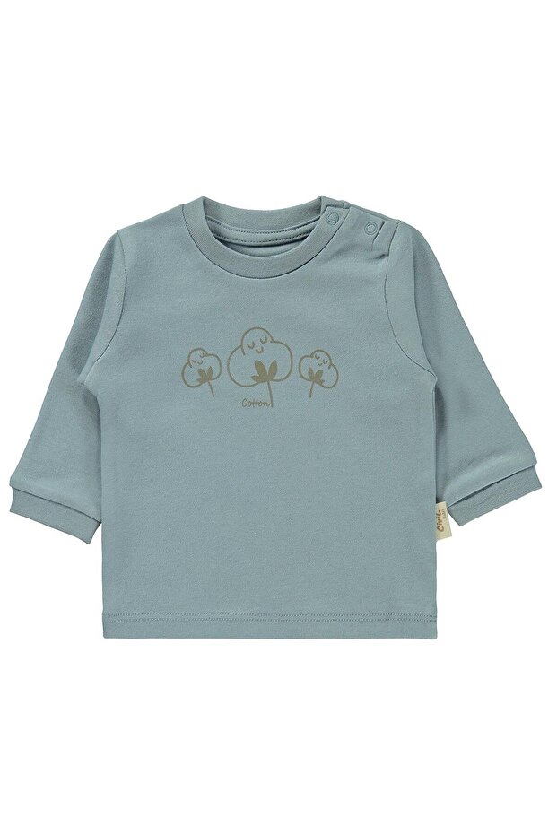 Organic Cotton 1-9 Month Sweatshirt - Blue