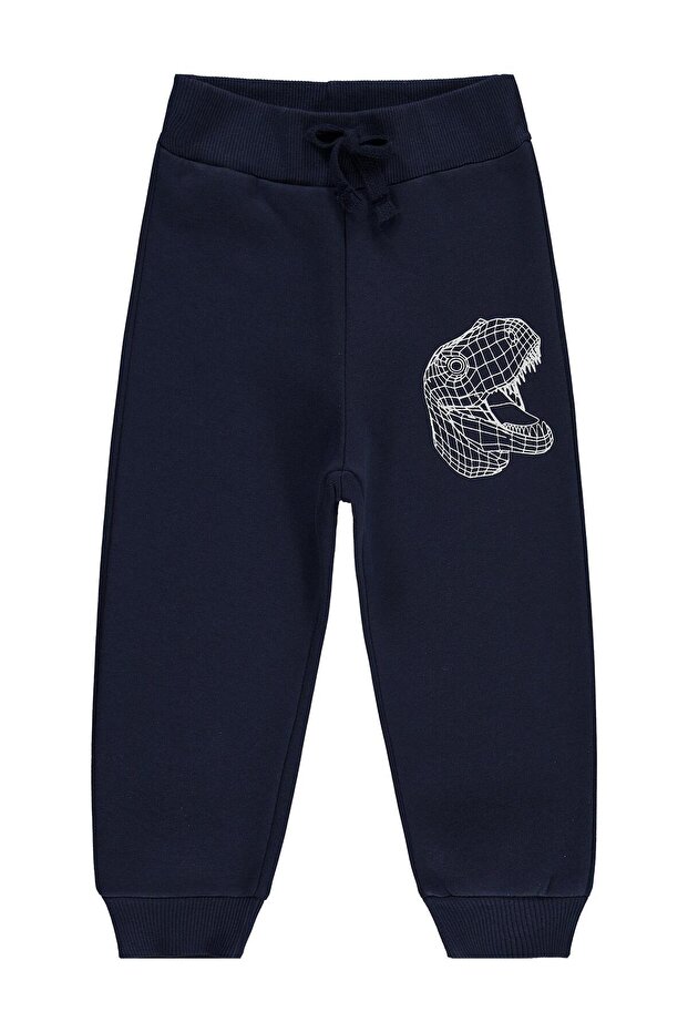 Cyber Trex Printed Sweatpants for 2-5 Years Old - Navy Blue
