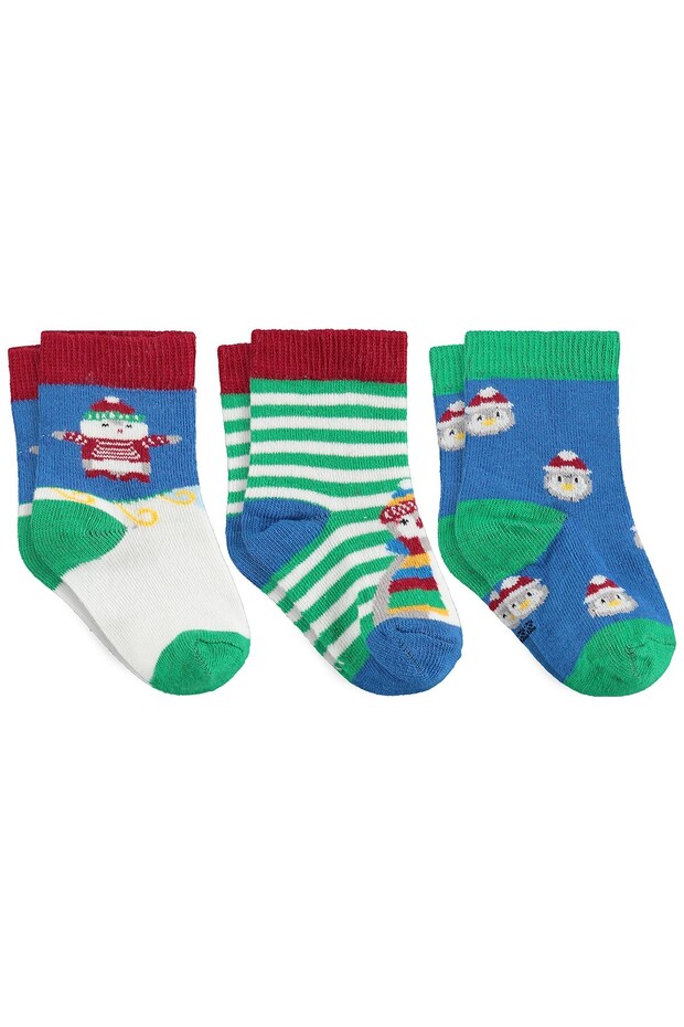 Pengui 3-Piece 6-Piece Baby Girl Socks Set