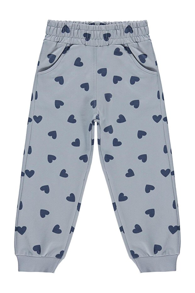 Heart Patterned Sweatpants for 2-5 Years Old - Blue