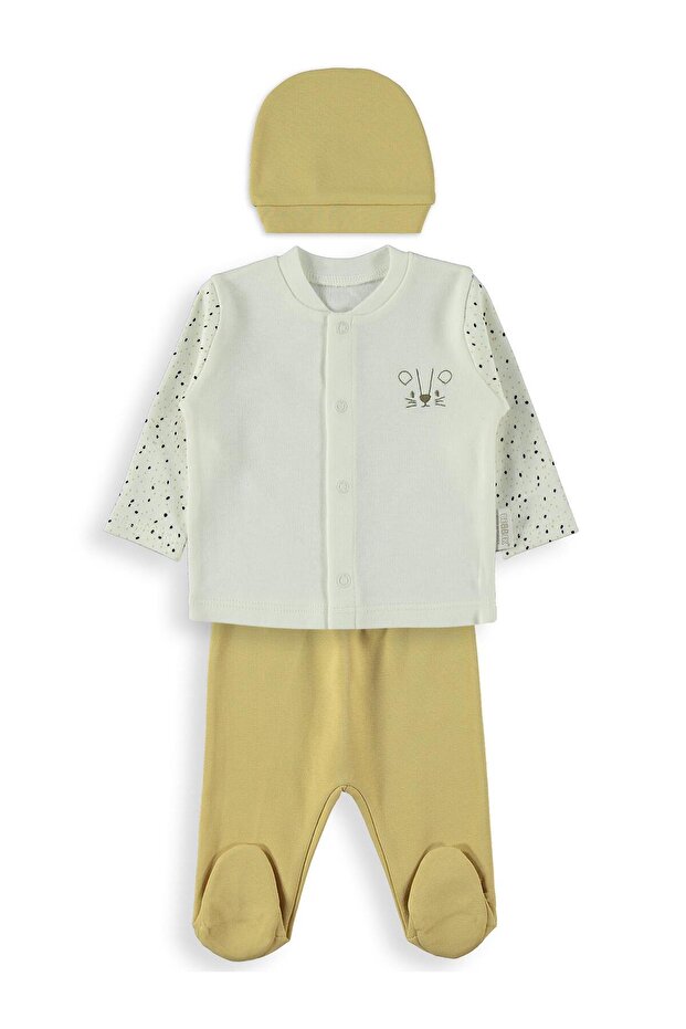 Mini Man Bodysuit Sets - Brown