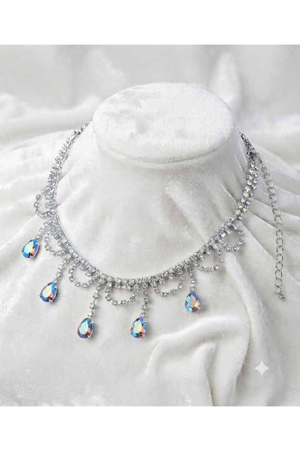 Janjanli Stone Necklace with Stones in the Pendant