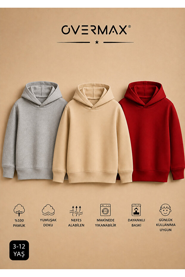 Children's 3-Piece Sweatshirt Set – Ages 3-12