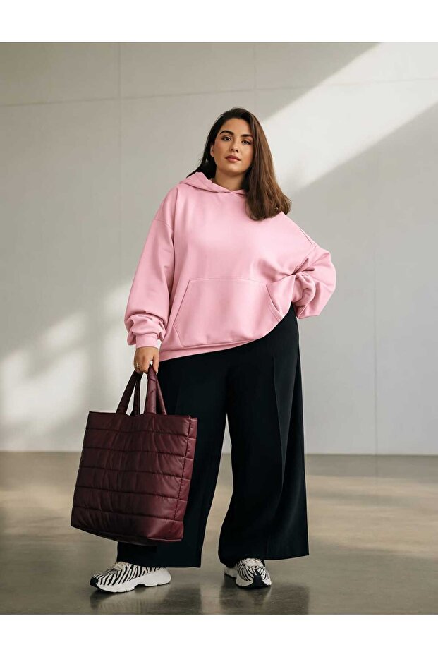 3 Yarn Combed Cotton Plus Size Unisex Sweatshirt Mq5