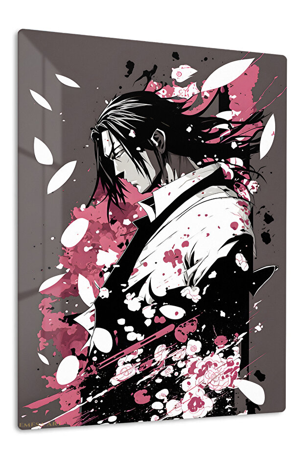 Sasuke Uchiha Anime Metal Wall Art
