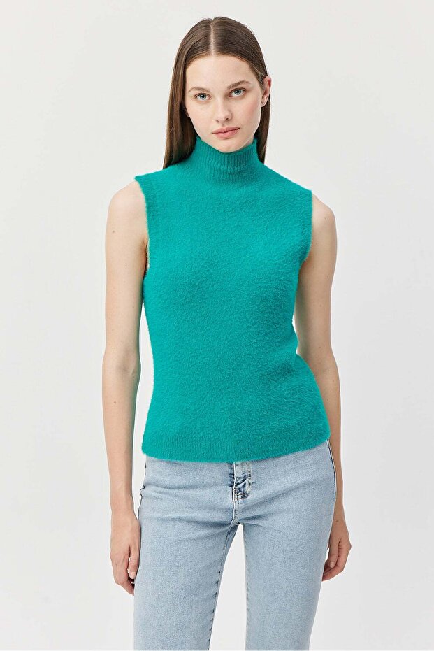 Women's Fisherman Soft Textured Knitwear Bodysuit