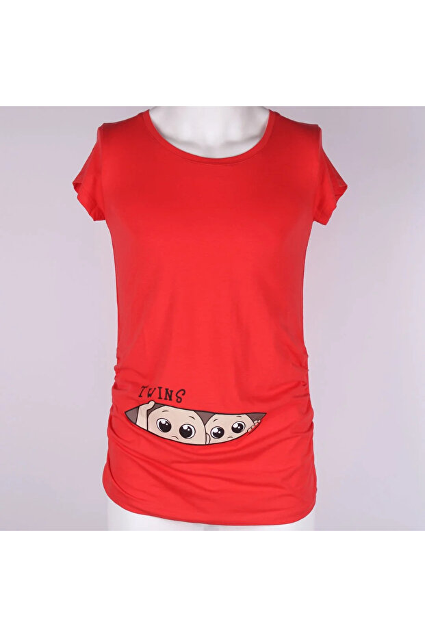 Merjan Twins Written Maternity Short Sleeve T-Shirt