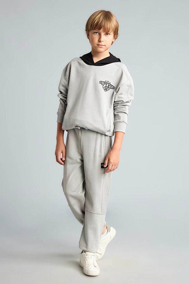 Boy's Sweat Suit G6174A8/Gr91 Lt.Grey