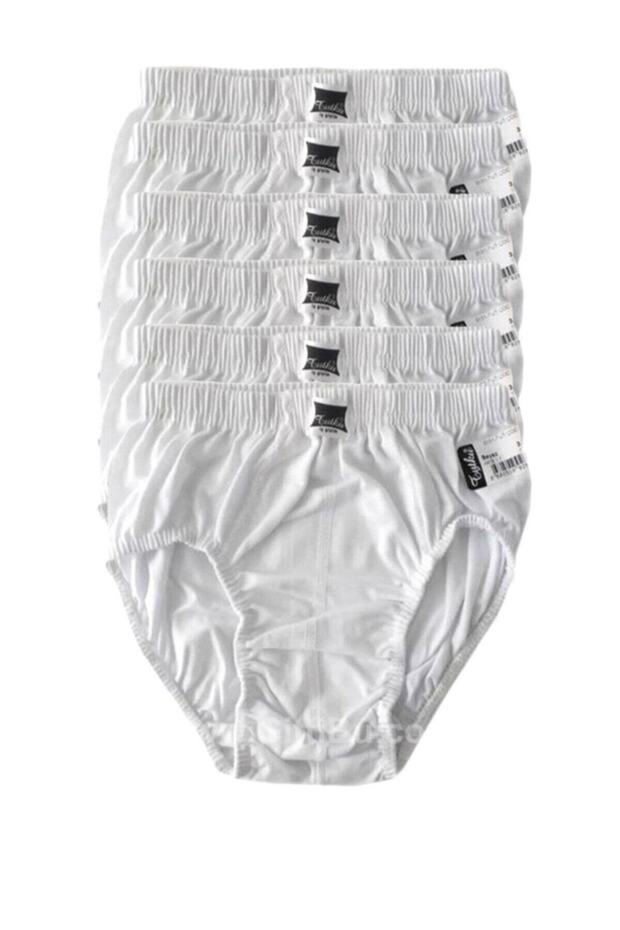 Tutku-Women's Elastane White Bato Panties 10-Pack