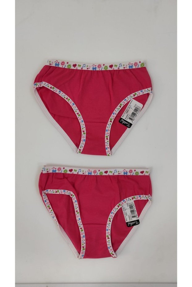 Tutku-Kuzey Underwear 0181 Girls' Elastane Printed Shorts (Pack of 6)