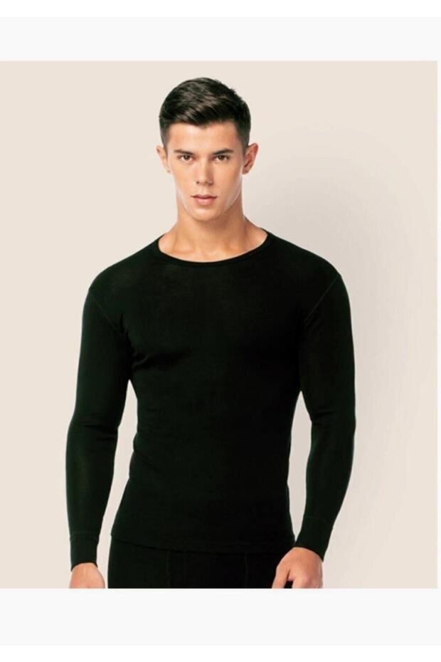 Tutku-Men's Black Thermal Top Fanilia New Season (3 Piece Economic Package)